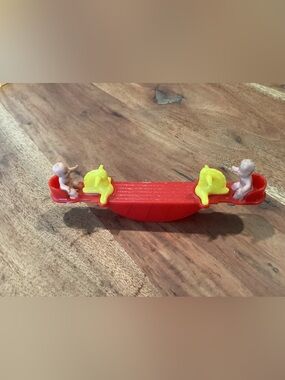 Vtg. ACME USA Plastic Dollhouse Teeter-Totter/Seesaw from the 1940-1950s